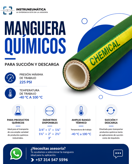 Manguera para quimicos